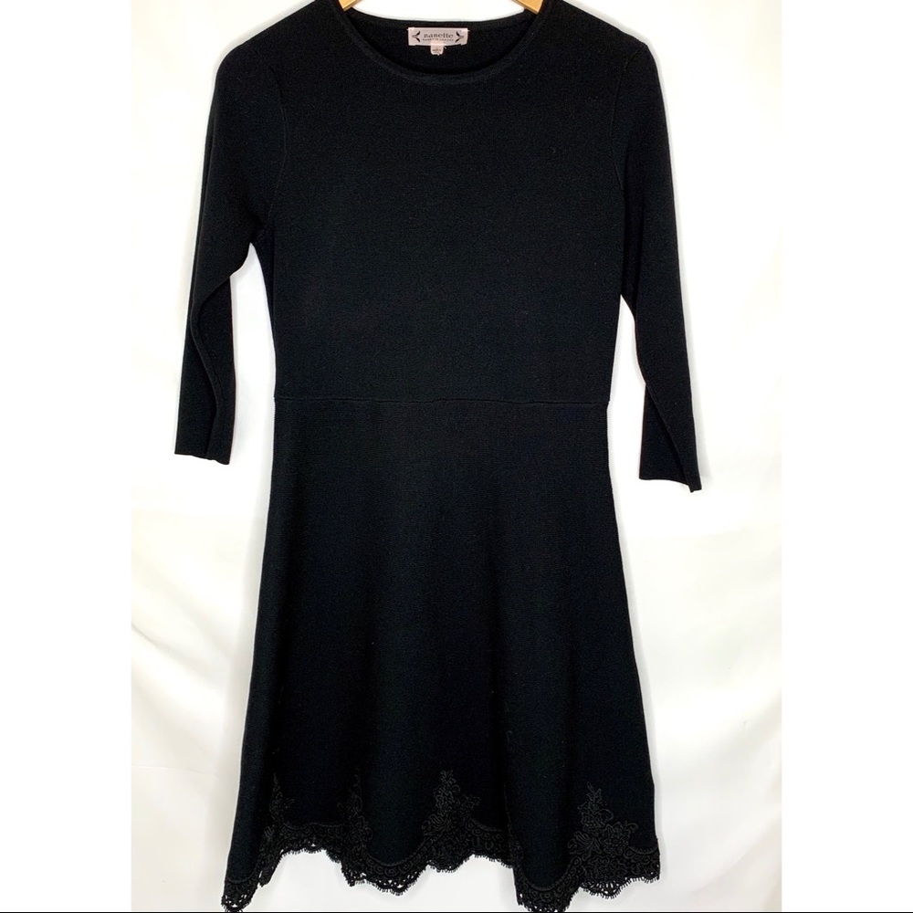 NANETTE LEPORE LONG SLEEVE BLACK DRESS SIZE SMALL